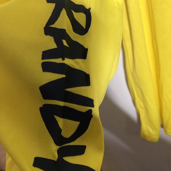Randy Arozarena XL Crossed Arm Lightweight SGA Lightweight Yellow Hooded Jersey - Picture 11 of 13